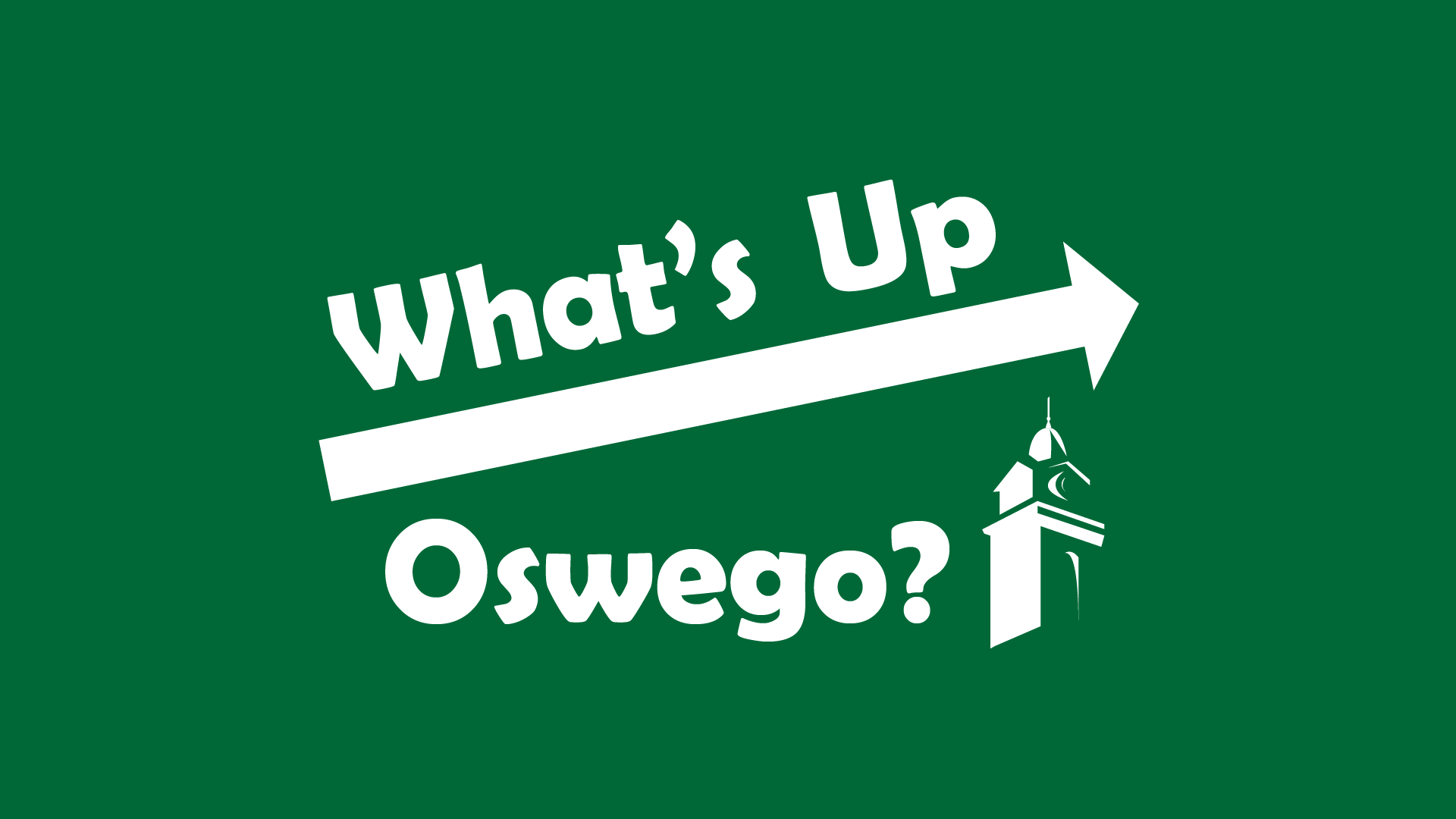 Logo for "What's Up Oswego?" News Segment